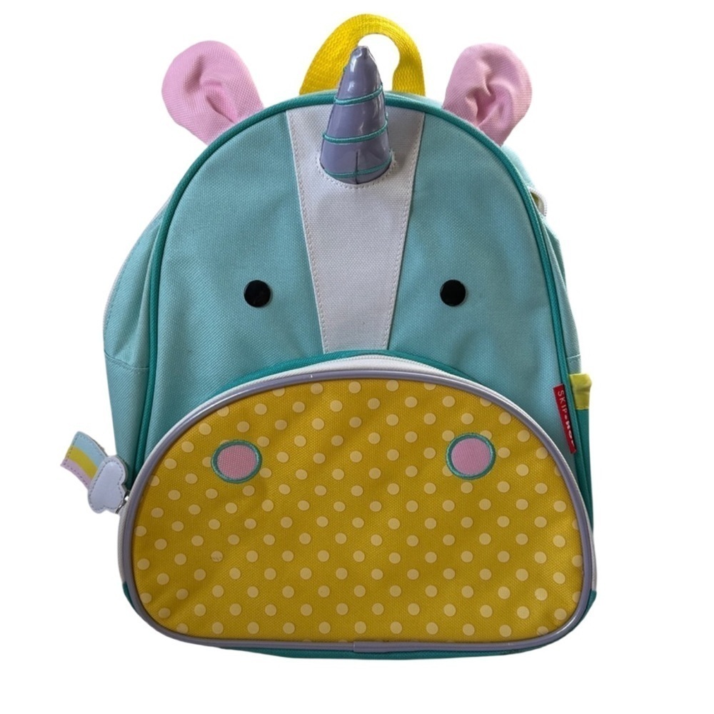 Skip Hop Unicorn Backpack with Yellow and Pink Accents kids bag storage play